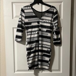 Charlotte Russe Black and White Mini Dress